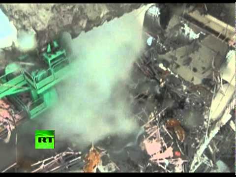 Latest super close-up footage of Fukushima wrecked nuclear reactor