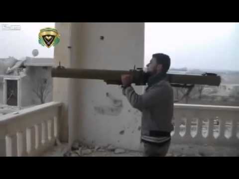1873 紛争地シリア 改造したRPG 29の危険な発射映像