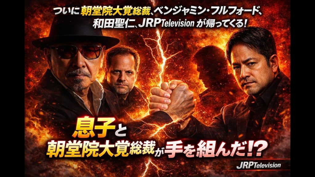 ついに朝堂院大覚 総裁、ベンジャミン・フルフォード、和田聖仁、JRPに帰ってくる！？　息子が朝堂院大覚 総裁と手を組んだ！？　えーと、俺を陥れようとしていた社長供！　これが億万長者生まれとの格の差だ！