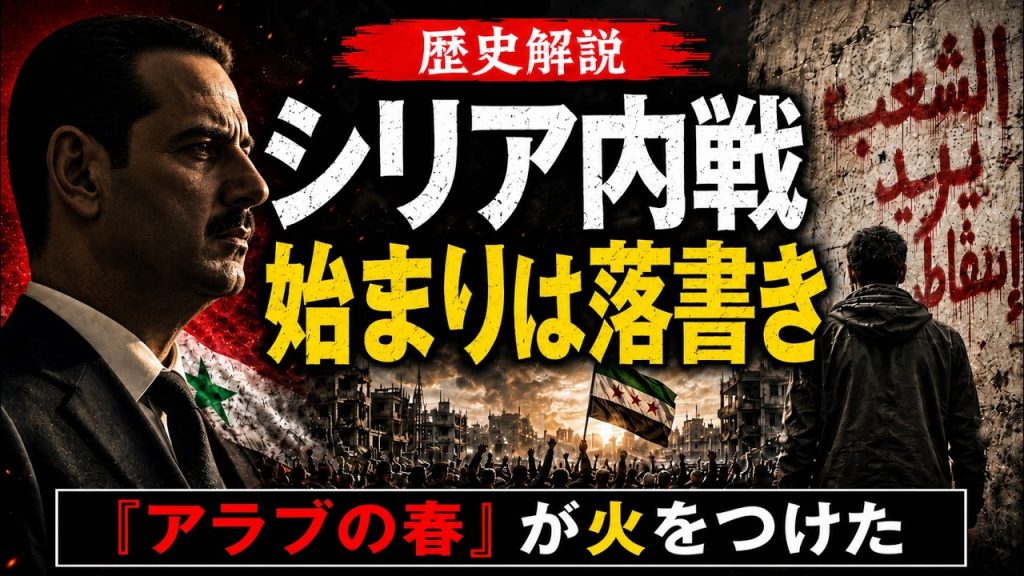 【歴史解説】シリア内戦はなぜ起きた？「アラブの春」と一枚の落書きが燃やした国